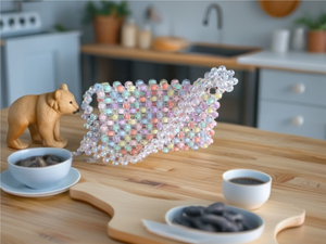 Perlendaschal pastelfarben für Smartphone Taschenengl