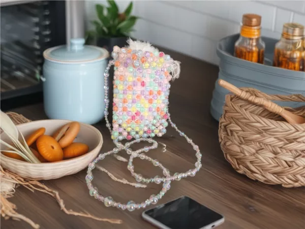 Perlendaschal, pastell für Smartphone Taschenengl